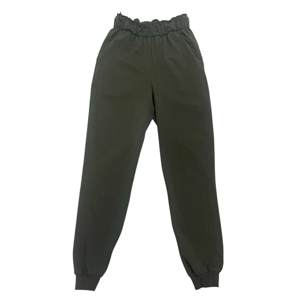 Lululemon Keep Moving Olive Green Luxtreme Jogger Pants W5CV4S women’s Size 0